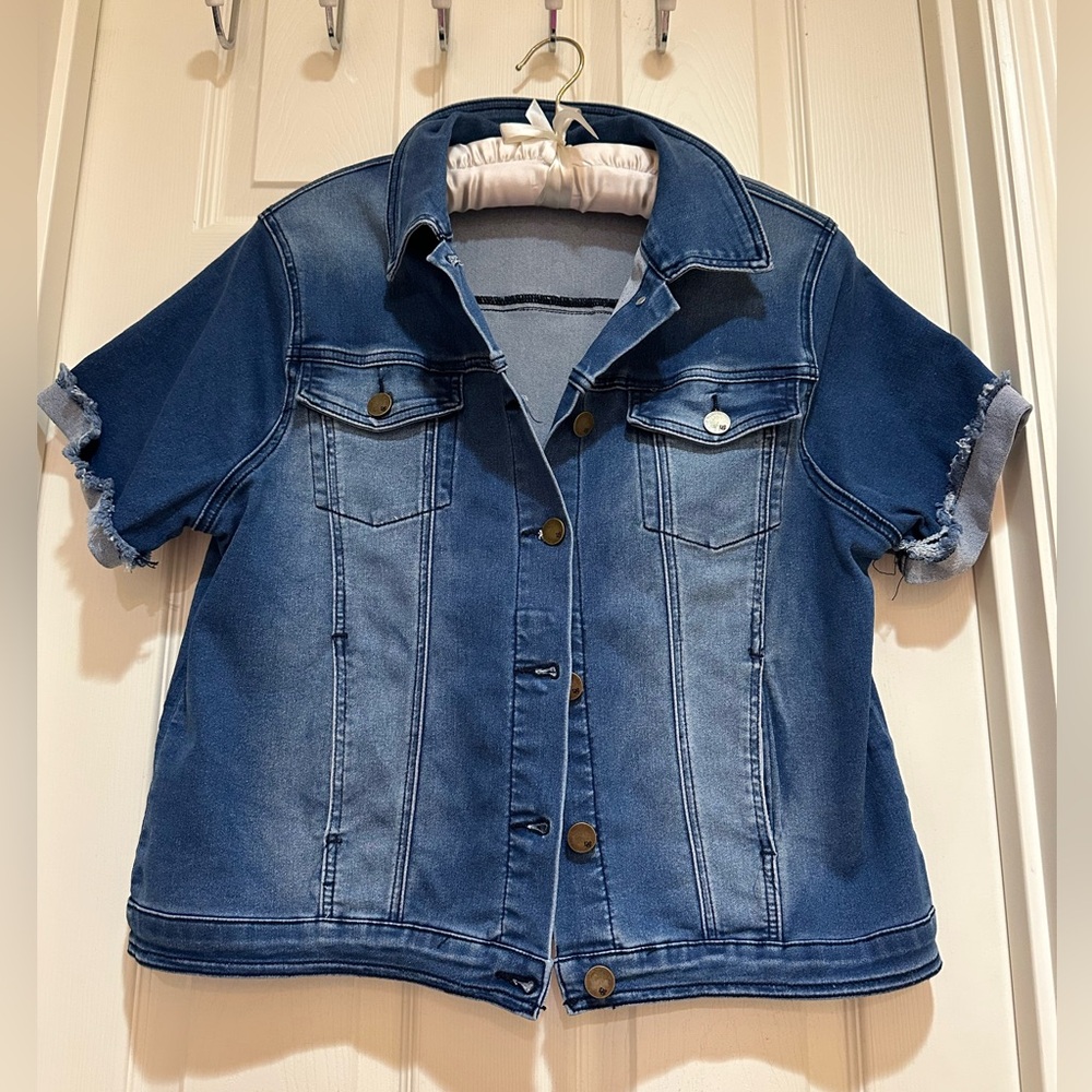 DG2 by Diane Gilman Blue Denim Jacket